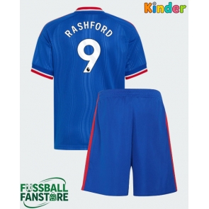 Manchester United Marcus Rashford #9 Replik Auswärtstrikot Kinder 2026-27 Kurzarm (+ Kurze Hosen)